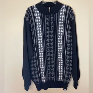VINTAGE STACY ADAMS XL SWEATER,HALF ZIP UP